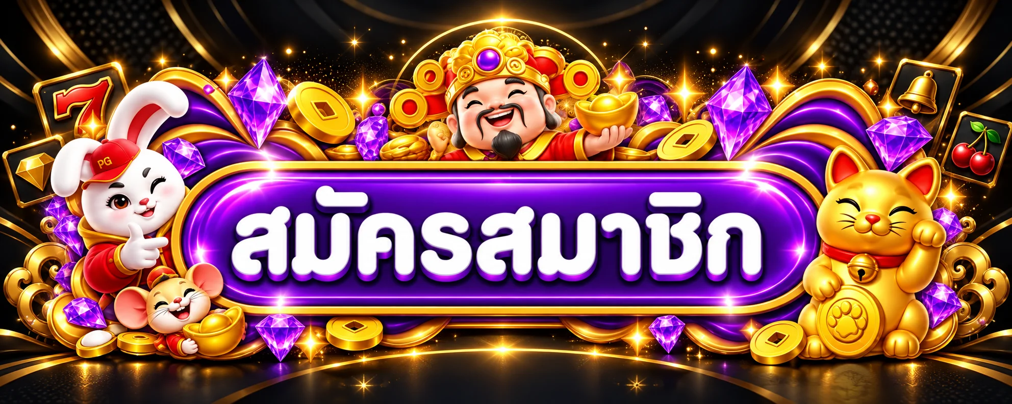 ปุ่มสมัครสมาชิก UFAS9 พร้อมมาสคอตเกม